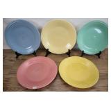 Five Fiesta 10.5 Inch Dinner Plates