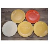 Five Fiesta 9.5 Inch Plates