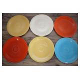 Six Fiesta 9.5 Inch Plates