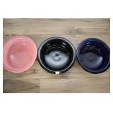 Three Fiesta 8.5 Inch Bowls