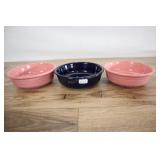 Three Fiesta 5 Inch Bowls,
