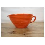 Red-orange Ringware Batter Bowl, Garden City Potte