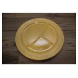 1937 Fiesta Gold Compartment Plate, 11.5x1.25 Inch