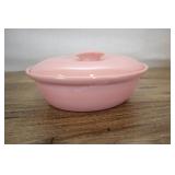 Pink Lidded Casserole Dish, 8.5x3.5 Inch, Miramar