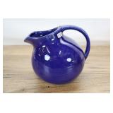 Cobalt Ceramic Tilt Ball Pitcher - 6.5" H