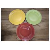 Three 9.25x1 Inch Plates,