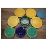 Six Plates 6.5 Inch, Three Saucers 5.5 Inch,