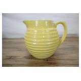 Yellow Ringware Pitcher, 6.5x7 Inch, Btb Bauer