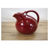 Usa Pottery Red Ceramic Tilt Ball Pitcher - 6.5" H