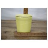 Rare Geatano Pottery, Yellow, Canister, 5.75x4.5