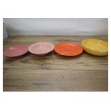 Assorted Fiesta Bowls And Saucers, Largest Is 5 In