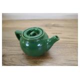 3 Inch Green Teapot, Marked, Btb Flatzgraff