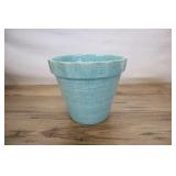 Scarce Vintage Us Pottery Blue Speckled Pot, 8x7 I