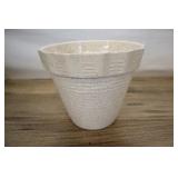 Scarce Vintage Us Pottery White Speckled Pot, 8x7