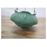 Vintage Roseville Pottery Matte Green Hanging Plan