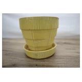Yellow Mccoy Flower Pot, 6.25 X 6 Inch 1940-60