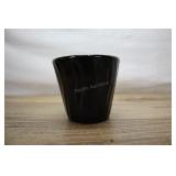 Black Swirl Flower Pot 4.25 Inch