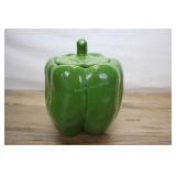 Vintage Mccoy Usa Green Bell Pepper Cookie Jar # C