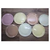 7 Bauer Brusche Speckled 6.25 Inch Plates