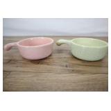 2 Bauer Brusche Speckled 4.25 X 2 Inch Soup Bowls