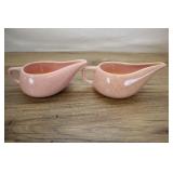 2 Bauer Brusche Speckled Sauce Boats, 6 Inch