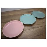 3 Bauer Brusche Speckled Plates 7 Inch