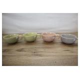 4 Bauer Brusche Speckled Cups, 2 X 5 Inch