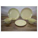 5 Piece Speckled Plates And Cups, Monterey.