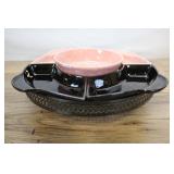 Vintage California Usa, Pink Speckle And Black Chi