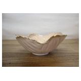 California Original Pottery, Speckled Bowl Gold Ri