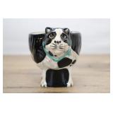Black And White Cat Cup, 1992 Hatton, 3x5 Inch