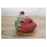 Strawberry Shaped  Jam Jar Ceramic, 3.5 Inch