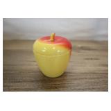 Vintage Milk Glass Apple Jam Jar And Lid Hazel Atl