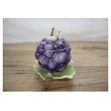 Ceramic Grape Jam Jar Leaf Base, 4.5 Inch