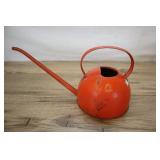 Vintage Orange Metal Watering Can Ball Shape