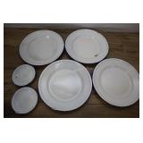 White Enamelware Set, Bumper Harvest, Butterfly Br