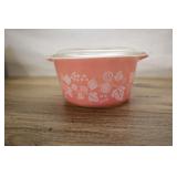 Vintage Pyrex Pink Gooseberry Casserole With Lid #