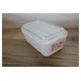 Vintage Pyrex Gooseberry Fridge Dish, 33 With Lid