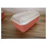 Pyrex Pink #0502 Refrigerator Dish With Lid, 31