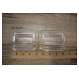 Two Pyrex Rectangle Lids,