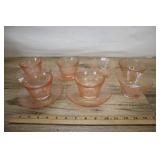 Assorted Depression Glass, 11 Piece.