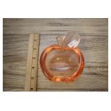 Pink Glass Apple Ashtray?