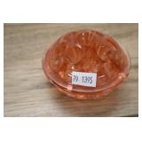 Pink Glass Flower Frog