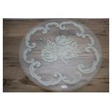 White Floral Serving Platter,