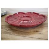 Red Serving Platter, 14 Inch