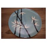 Weil Ware Hand Decorated Platter, Bamboo, 13 Inch