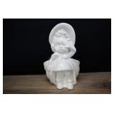 Haeger Pottery Crying Girl In Bonnet Planter, Matt