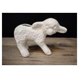1950s Lamb Planter, White