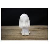 Ceramic Dog Planter, Sitting, White