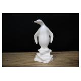 Penguin Pottery Figurine, Matte White
